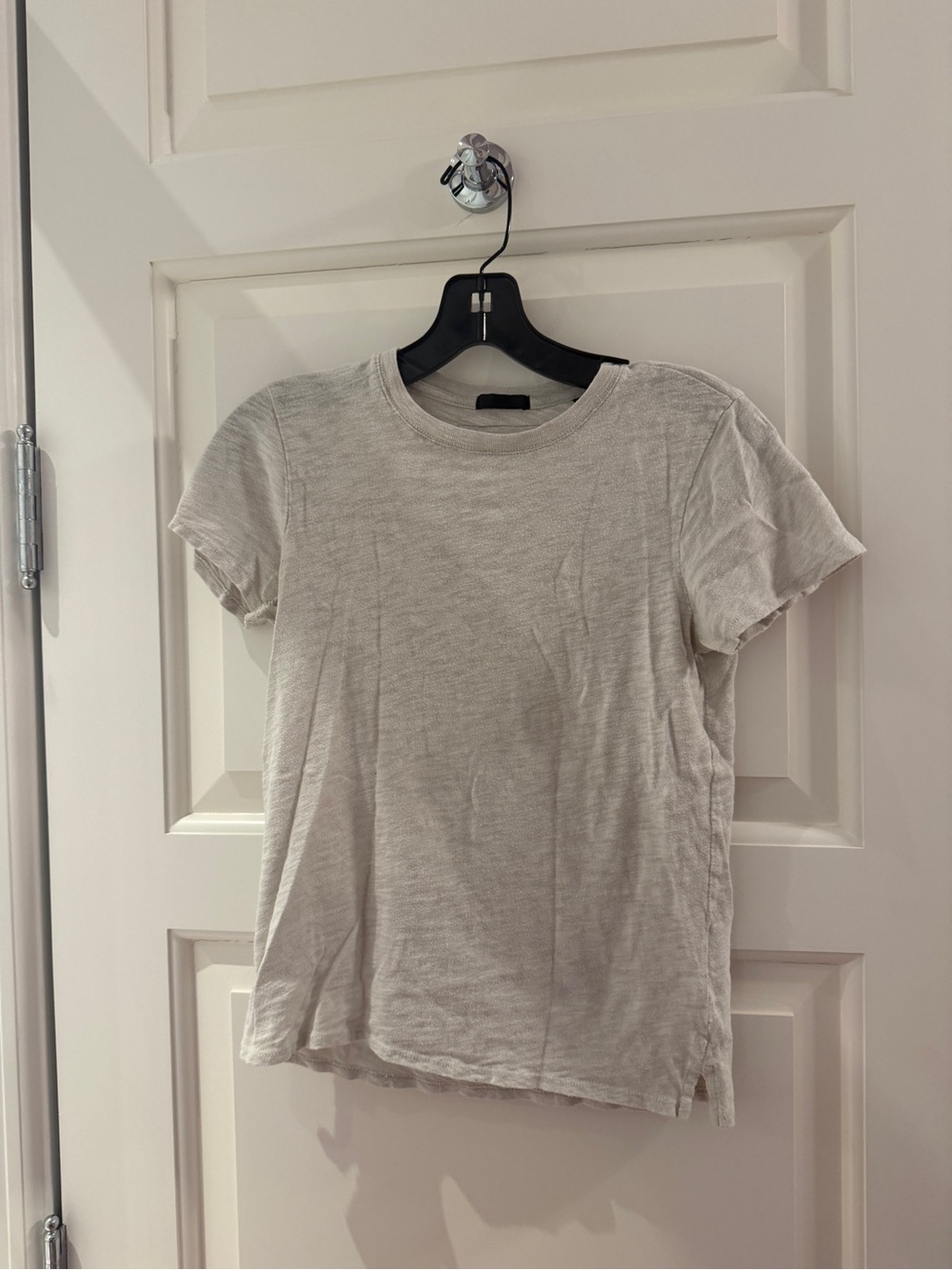 ATM Anthony Thomas Melillo Light Gray Short Sleeve Crewneck Tee